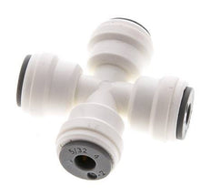 5/32'' Kreuzsteckfitting POM EPDM FDA [2 Stück]