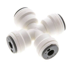 5/32'' Kreuzsteckfitting POM EPDM FDA [2 Stück]