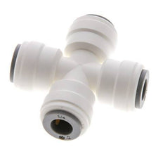 1/4'' Kreuzsteckverschraubung POM EPDM FDA [2 Stück]