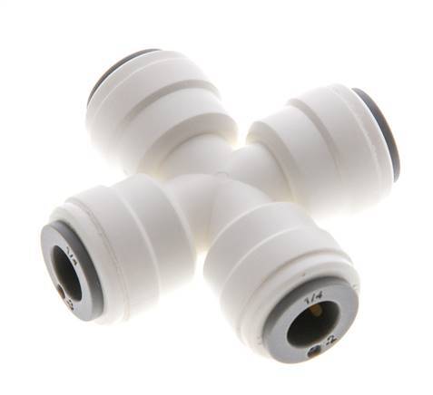 1/4'' Kreuzsteckverschraubung POM EPDM FDA [2 Stück]