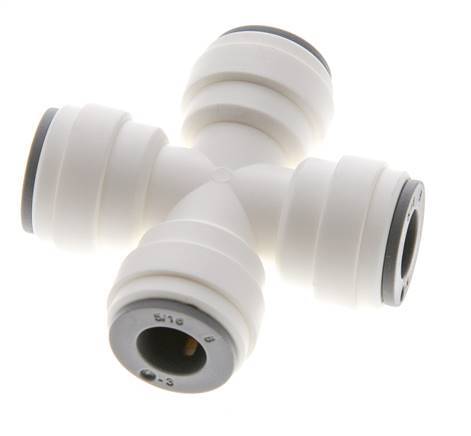 5/16'' Cross Push-in Fitting POM EPDM FDA [2 Pieces]