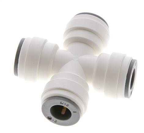 5/16'' Kreuzsteckverschraubung POM EPDM FDA [2 Stück]