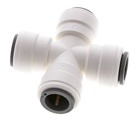 1/2'' Kreuzsteckverschraubung POM EPDM FDA [2 Stück]