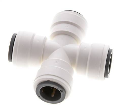 1/2'' Kreuzsteckverschraubung POM EPDM FDA [2 Stück]