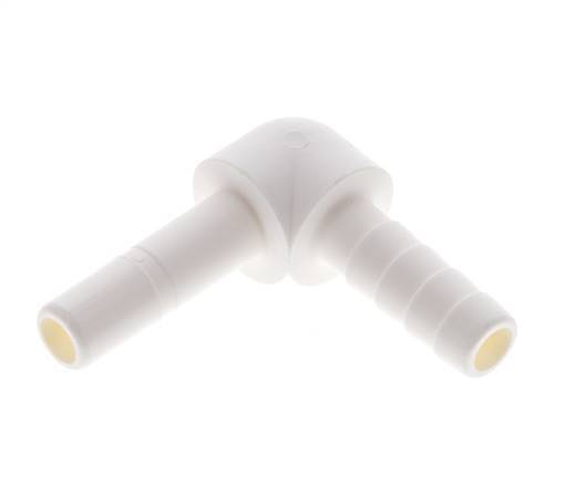 1/4'' x 6.8mm 90deg Elbow Plug-in Fitting with Hose Pillar POM EPDM [10 Pieces]