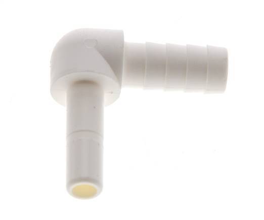1/4'' x 8,5 mm 90-Grad-Winkel-Steckverschraubung mit Schlauchpfeiler POM EPDM [10 Stück]