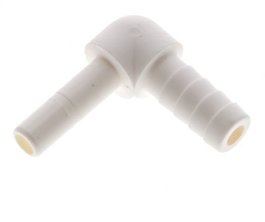 1/4'' x 8,5 mm 90-Grad-Winkel-Steckverschraubung mit Schlauchpfeiler POM EPDM [10 Stück]