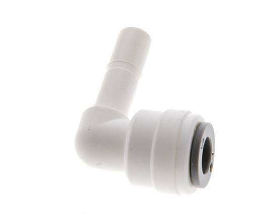 1/4'' x 1/4'' 90-Grad-Winkel-Steckverschraubung mit Steckanschluss POM EPDM [10 Stück]