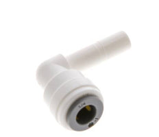 1/4'' x 1/4'' 90-Grad-Winkel-Steckverschraubung mit Steckanschluss POM EPDM [10 Stück]