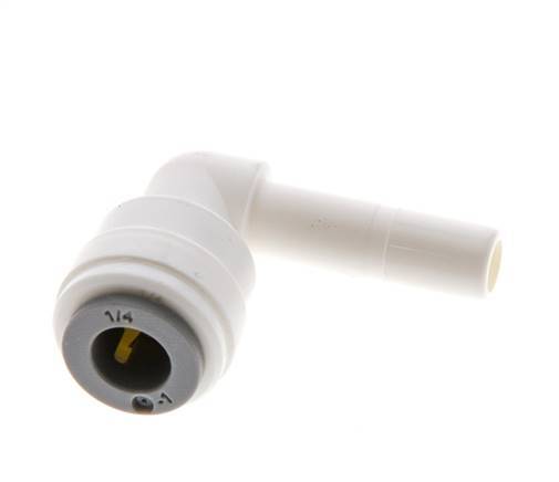 1/4'' x 1/4'' 90-Grad-Winkel-Steckverschraubung mit Steckanschluss POM EPDM [10 Stück]