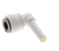 1/4'' x 1/4'' 90-Grad-Winkel-Steckverschraubung mit Steckanschluss POM EPDM [10 Stück]