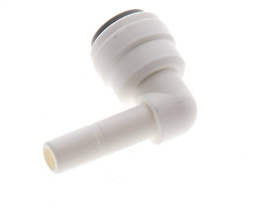 1/4'' x 1/4'' 90-Grad-Winkel-Steckverschraubung mit Steckanschluss POM EPDM [10 Stück]