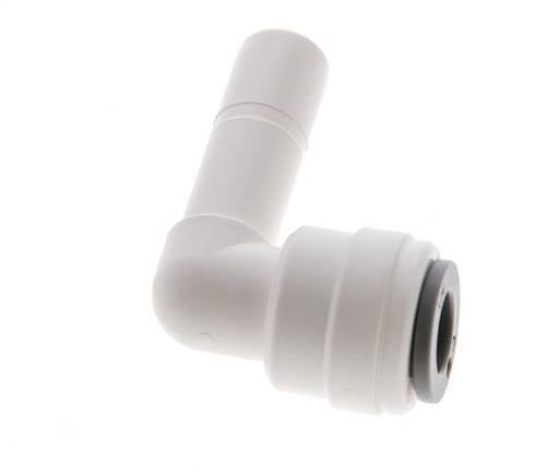1/4'' x 5/16'' 90-Grad-Winkel-Steckverschraubung mit Steckanschluss POM EPDM [10 Stück]