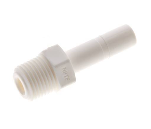 1/4'' x 1/8'' NPT Plug-in Fitting with Male Threads POM EPDM [10 Pieces]