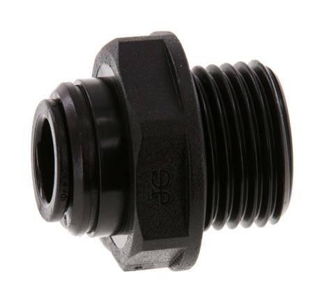 10mm x G1/2'' Steckverschraubung mit Außengewinde POM NBR [2 Stück]