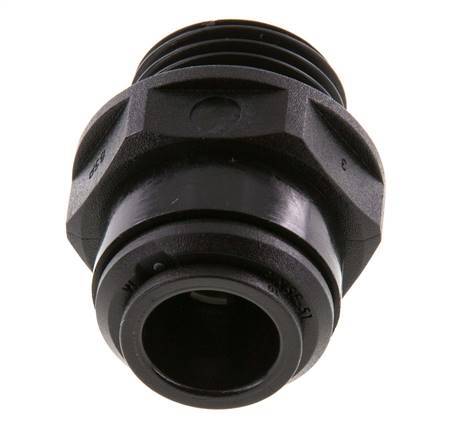 12mm x G1/2'' Steckverschraubung mit Außengewinde POM NBR [2 Stück]