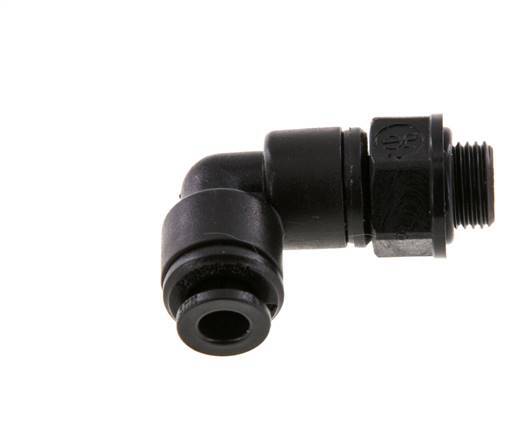 5mm x G1/8'' 90Grad Winkel-Steckverschraubung mit Außengewinde POM NBR drehbar [2 Stück]
