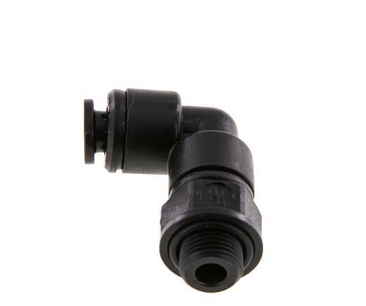 5mm x G1/8'' 90Grad Winkel-Steckverschraubung mit Außengewinde POM NBR drehbar [2 Stück]