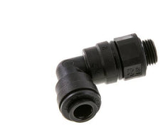 6mm x G1/8'' 90deg Winkel-Steckverschraubung mit Außengewinde POM NBR drehbar [2 Stück]