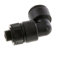 8mm x G1/8'' 90deg Winkel-Steckverschraubung mit Außengewinde POM NBR drehbar [2 Stück]