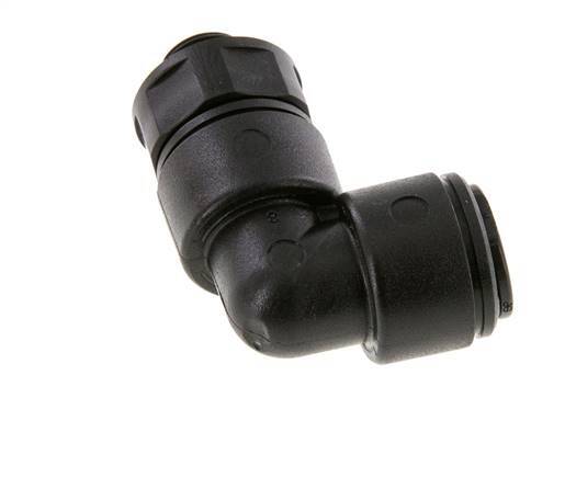 8mm x G1/8'' 90deg Elbow Push-in Fitting with Male Threads POM NBR Rotatable [2 Pieces]
