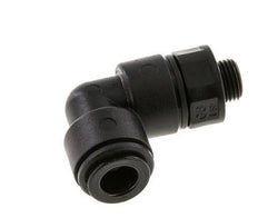 8mm x G1/8'' 90deg Winkel-Steckverschraubung mit Außengewinde POM NBR drehbar [2 Stück]