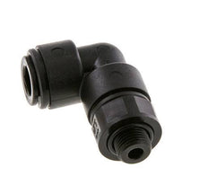 8mm x G1/8'' 90deg Winkel-Steckverschraubung mit Außengewinde POM NBR drehbar [2 Stück]