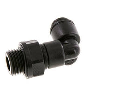 4mm x G1/4'' 90deg Winkel Steckverschraubung mit Außengewinde POM NBR drehbar [2 Stück]