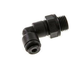 4mm x G1/4'' 90deg Winkel Steckverschraubung mit Außengewinde POM NBR drehbar [2 Stück]