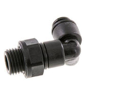 5mm x G1/4'' 90deg Winkel-Steckverschraubung mit Außengewinde POM NBR drehbar [2 Stück]