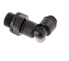 5mm x G1/4'' 90deg Winkel-Steckverschraubung mit Außengewinde POM NBR drehbar [2 Stück]
