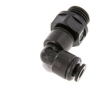 5mm x G1/4'' 90deg Winkel-Steckverschraubung mit Außengewinde POM NBR drehbar [2 Stück]