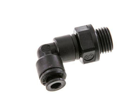 5mm x G1/4'' 90deg Winkel-Steckverschraubung mit Außengewinde POM NBR drehbar [2 Stück]