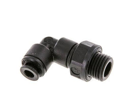 5mm x G1/4'' 90deg Winkel-Steckverschraubung mit Außengewinde POM NBR drehbar [2 Stück]