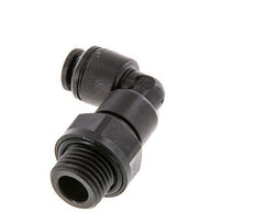 5mm x G1/4'' 90deg Winkel-Steckverschraubung mit Außengewinde POM NBR drehbar [2 Stück]