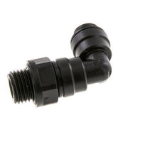 6mm x G1/4'' 90deg Winkel-Steckverschraubung mit Außengewinde POM NBR drehbar [2 Stück]