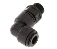 8mm x G1/4'' 90deg Winkel-Steckverschraubung mit Außengewinde POM NBR drehbar [2 Stück]