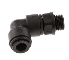 8mm x G1/4'' 90deg Winkel-Steckverschraubung mit Außengewinde POM NBR drehbar [2 Stück]