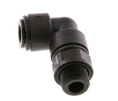 8mm x G1/4'' 90deg Winkel-Steckverschraubung mit Außengewinde POM NBR drehbar [2 Stück]