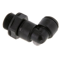 8mm x G3/8'' 90deg Winkel-Steckverschraubung mit Außengewinde POM NBR drehbar [2 Stück]