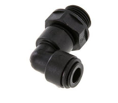 8mm x G3/8'' 90deg Winkel-Steckverschraubung mit Außengewinde POM NBR drehbar [2 Stück]