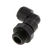 8mm x G3/8'' 90deg Winkel-Steckverschraubung mit Außengewinde POM NBR drehbar [2 Stück]