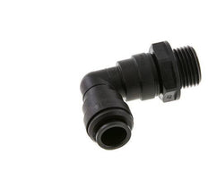 12mm x G1/2'' 90deg Winkel Steckverschraubung mit Außengewinde Messing NBR Drehbar