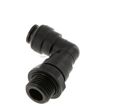 12mm x G1/2'' 90deg Winkel Steckverschraubung mit Außengewinde Messing NBR Drehbar
