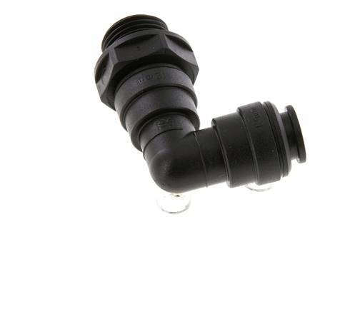 12mm x G1/2'' 90deg Winkel Steckverschraubung mit Außengewinde Messing NBR Drehbar