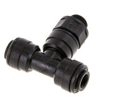 6mm x G1/8'' Inline T-Stück Steckverschraubung mit Außengewinde POM NBR FDA drehbar [2 Stück]