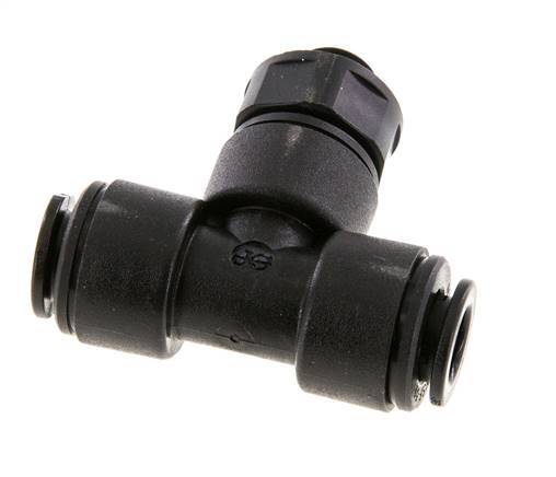 8mm x G1/8'' Inline Tee Push-in Fitting with Male Threads POM NBR FDA Rotatable
