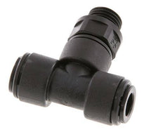 8mm x G1/4'' Inline Tee Push-in Fitting with Male Threads POM NBR FDA Rotatable