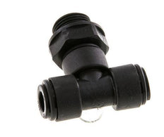 8mm x G3/8'' Inline Tee Push-in Fitting with Male Threads POM NBR FDA Rotatable