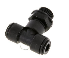8mm x G3/8'' Inline Tee Push-in Fitting with Male Threads POM NBR FDA Rotatable